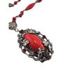 Vintage Czech Glass Fabulous Pendant Necklace (A3794)