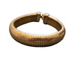 Vintage 80s Gold Tone Coil Bracelet (A4610)