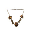 Vintage Art Deco Faceted Glass Necklace (A3940)