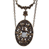 Vintage Art Nouveau Style Pendant Necklace (A3359)