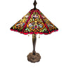 Slag Glass And Metal Decorative Lamp