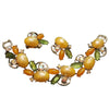 Vintage Fruit Salad Bracelet Earrings Set (A3700)