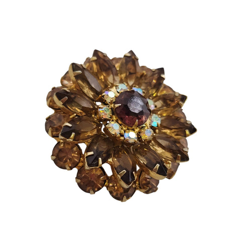 Estate Early Celluloid Flower Brooch (A1615)