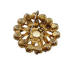 Vintage Blingy Multi Tone Topaz Rhinestone Dimensional Brooch (A5680)