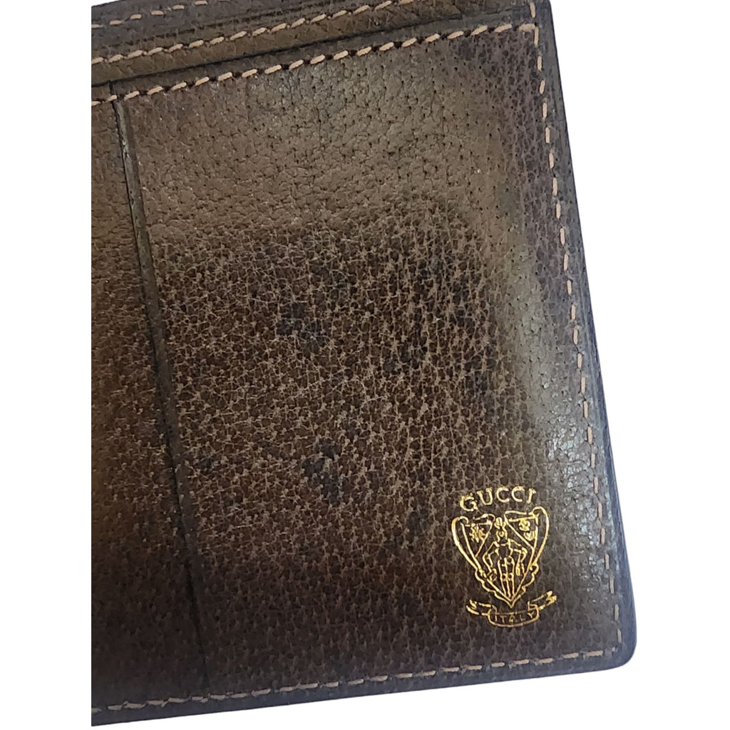 Vintage NOS Authentic Gucci Mens Leather Wallet (A4641)