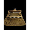 Adorable Vintage Art Deco Mesh and Rhinestone Change Purse (A4862)