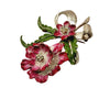 Vintage Enamel Flower Brooch (A492)