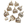 Vintage Crown Charms That Need Stones Lot of 9 (A1777)