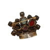 Vintage Rhinestone Crown Brooch (A3647)