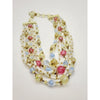 Vintage Glass & Acrylic 5 Strand Necklace (A530)