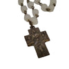 Vintage Glass Cross Necklace (A3606)