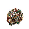 Vintage Multicolor Crystal Loopover Necklace (A5182)