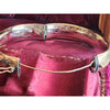 Antique Initialed Beautifully Detailed Gold Filled Bangle Bracelet (A4103)