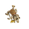 Vintage Huge Animal Rhinestone Charm *as Is * (A5193)