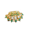 Vintage Stunning Jeweled Crown Brooch (A2279)