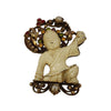 Vintage Asian Figural Brooch Attributed To Hobe (A3683)