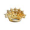 Vintage Stunning Jeweled Crown Brooch (A2279)