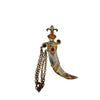 Vintage Dagger & Scabbard Chatelaine Style Brooch (A3693)