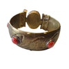 Vintage Stone And Brass Tribal Bracelet (A2223)