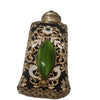 Vintage Exceptional Czech Glass Filigree & Enamel Perfume Bottle (A3930)