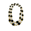 Vintage 80s Resin Faux Pearl Necklace (A8250)