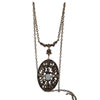 Vintage Art Nouveau Style Pendant Necklace (A3359)