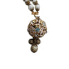 Vintage Hobe Signed Enamel Filigree Ball Charm Bracelet (A4187)