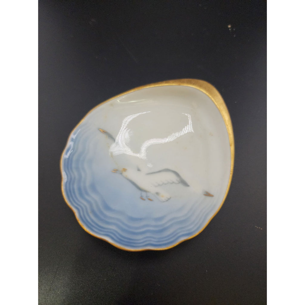 Vintage Signed B And G Seagull Shell Tiny Dish (A6278)