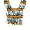 Vintage Faience Egyptian Revival Necklace (A4553)