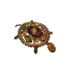 Vintage Glass Huge Turtle Brooch Pendant Attributed To Caviness (A3593)