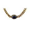 Vintage Glass & Rhinestone Ciner Style Chain Necklace (A3205)