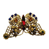 Vintage Czechoslovakia Filigree Butterfly Brooch (A546)