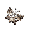 Vintage Beautiful Rhinestone Butterfly Brooch (A4364)