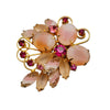 Vintage Beautiful Givre Glass Rhinestone & Molded Glass Brooch (A2322)