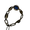 Absolutely Stunning Art Deco Faux Star Sapphire Glass Bracelet (A5728)