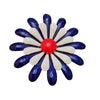 Vintage 60s Enamel Flower Brooch (A1895)