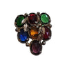 Vintage Glass Czech Style Dress Clip (A3633)