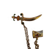 Vintage Dagger & Scabbard Chatelaine Style Brooch (A3693)