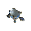 Vintage Signed Weiss Jelly Belly Style Glass Turtle Brooch (A4119)