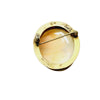 Vintage Brass and Shell Cameo Brooch (A1336)