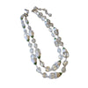 Vintage Double Strand Glass & Crystal Necklace Japan (A2228)