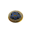 Vintage Unique Mosaic Flower Brooch Signed Italy (A5214)