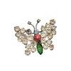 Vintage Beautiful Rhinestone Butterfly Brooch (A4364)