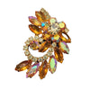 Vintage Layered Rhinestone Brooch (A1772)