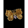 Vintage Nolan Miller Rhinestone Butterfly Brooch (A5724)