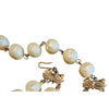 Fabulous Dimpled Creamy Ivory Faux Pearl Double Strand Necklace (A1943)