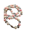 Vintage Glass & Semi Precious Stone Necklace With Fancy Clasp (A3870)