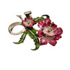 Vintage Enamel Flower Brooch (A492)