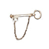 Vintage Signed Givenchy Key And Chain Brooch (A6506)