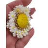 Vintage Dancing Daisies Acrylic Articulating Brooch (A3876)